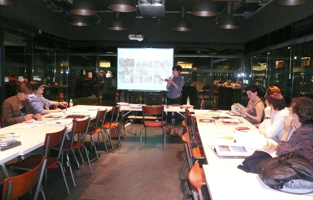 Talleres y cursos. Transcurso. Pantalia Gestiones Culturales