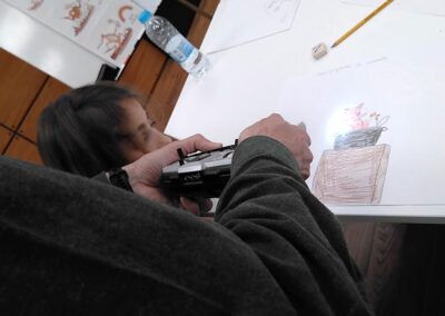 Talleres y cursos. Ficciometro. Pantalia Gestiones Culturales
