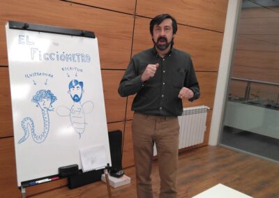 Talleres y cursos. Ficciometro. Pantalia Gestiones Culturales